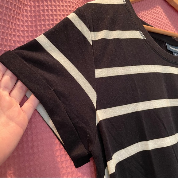 ModCloth Striped T-Shirt Tunic Top NWT Sz L - Picture 7 of 9